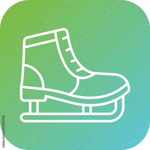 Ice Skate Icon Style