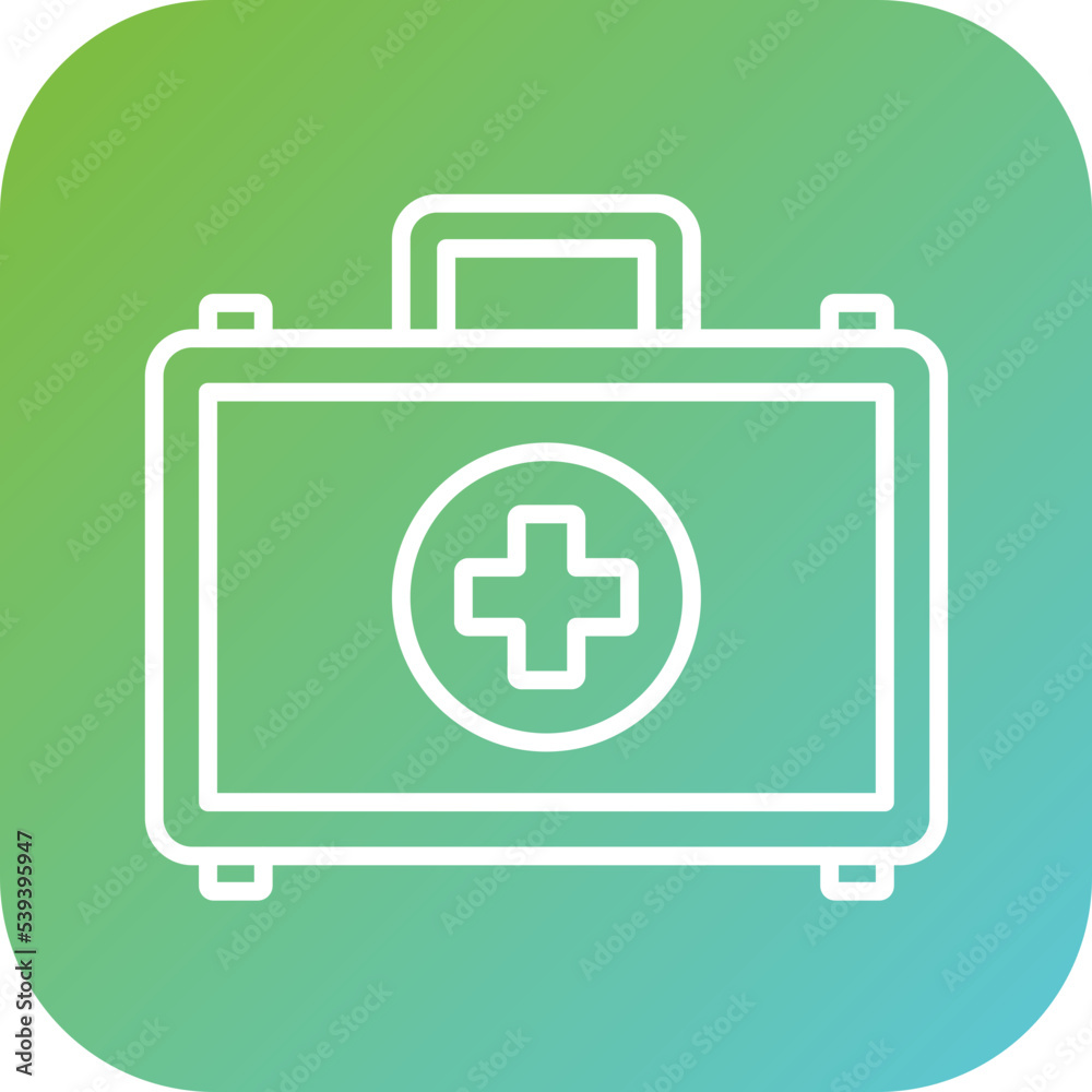 Obraz premium First Aid Kit Icon Style