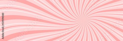 Vector Christmas background. Candy cane, lollipop pattern. Long horizontal banner.