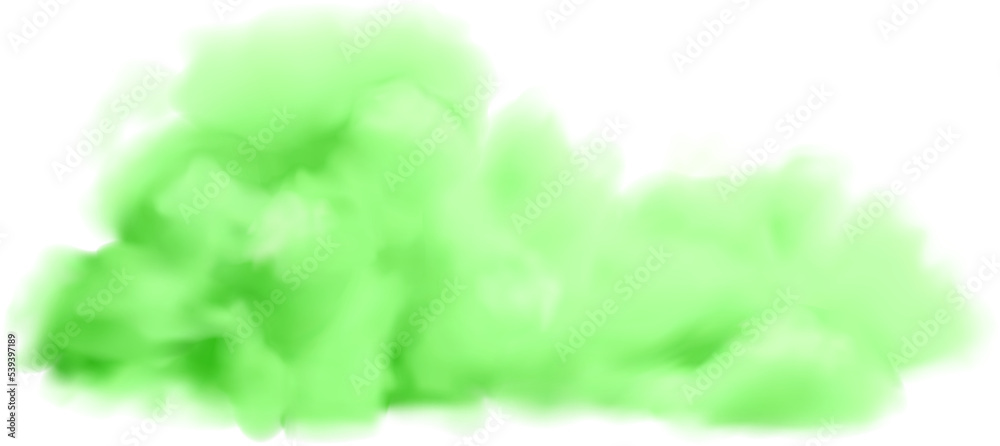Fotografia Green realistic cloud