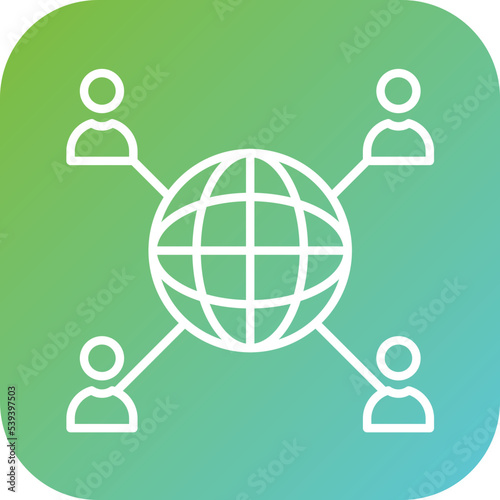 Global Network Icon Style