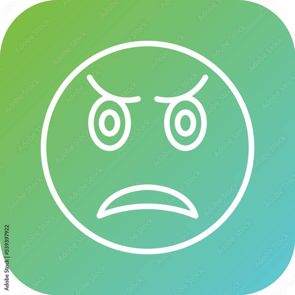Obraz premium Upset Icon Style