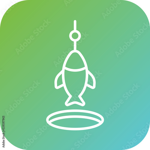 Ice Fishing Icon Style
