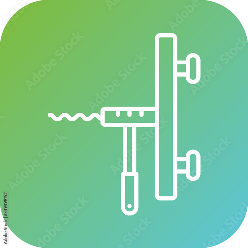 Sink Auger Icon Style