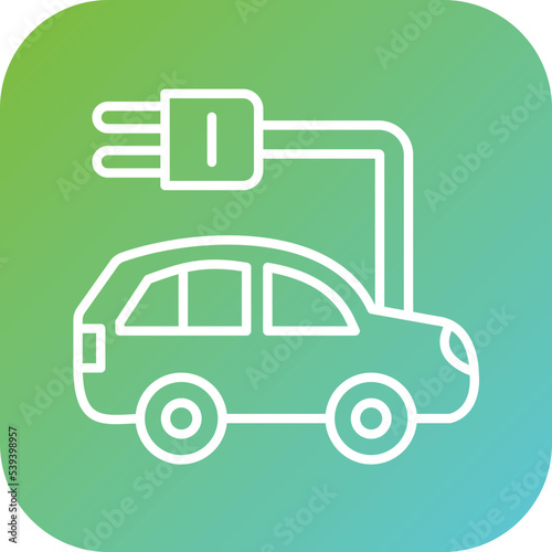 Electronic Car Icon Style