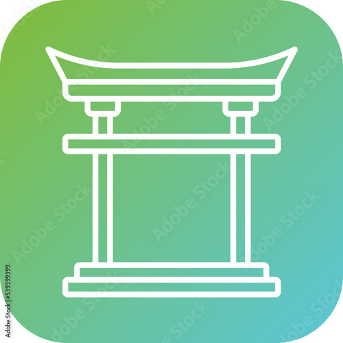 Torii Gate Icon Style
