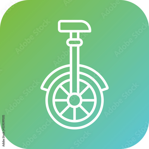 Monocycle Icon Style