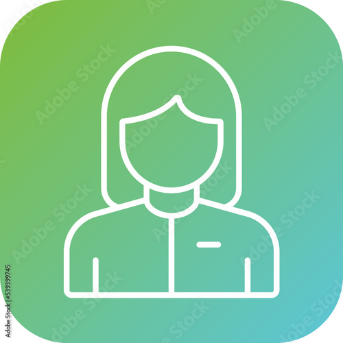 Customer Female Icon Style
