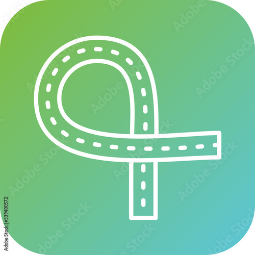 Road Ramps Icon Style