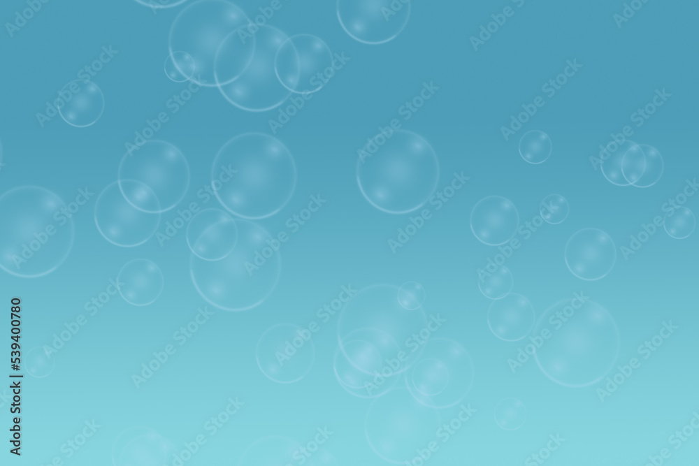 bubbles in the air clean and clear concept in blue wallpaper