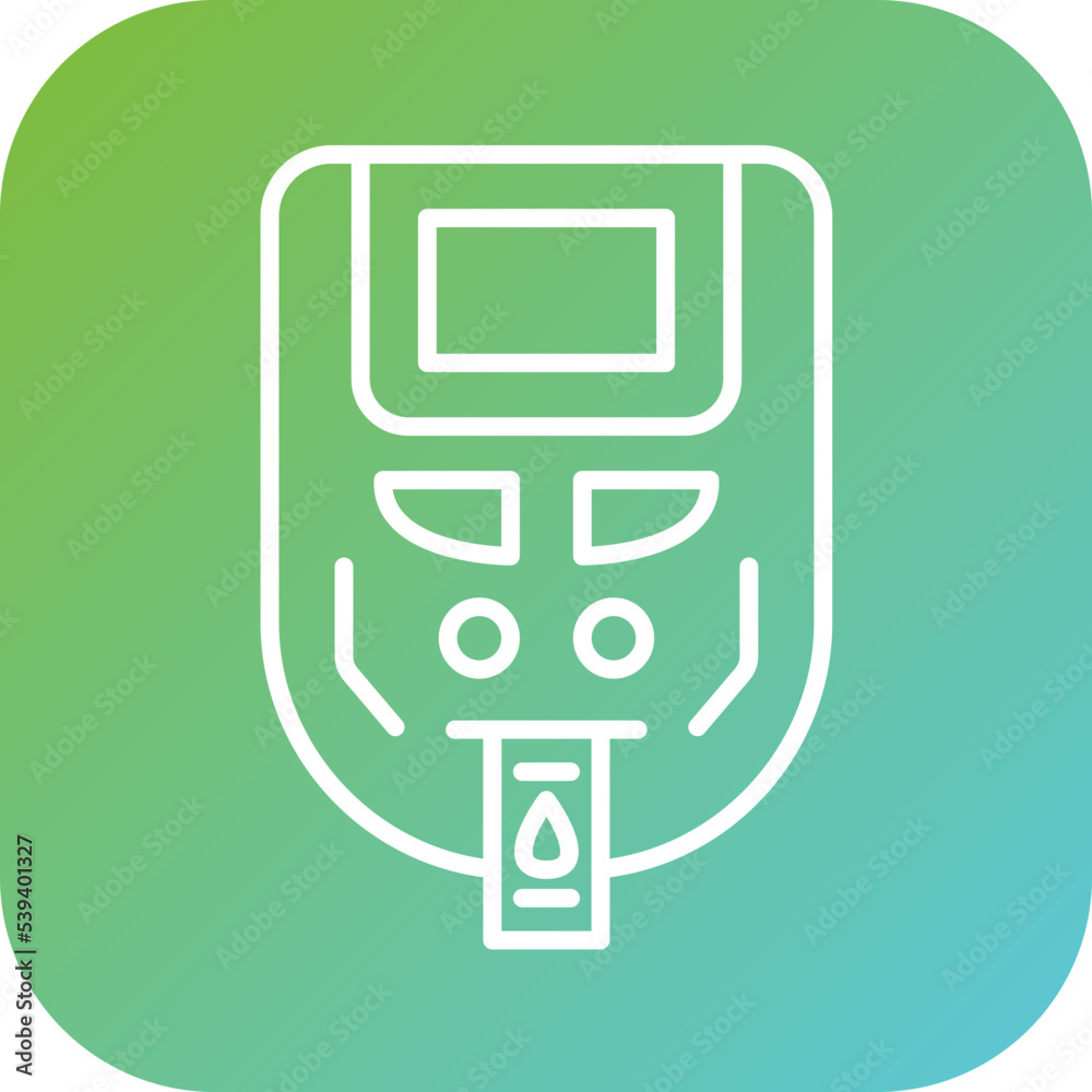 Glucometer Icon Style Glucometer Icon Style