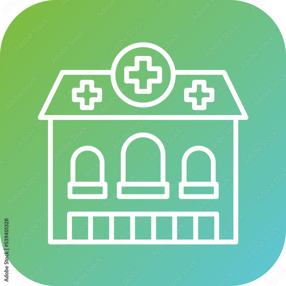 Obraz premium Medicine Store Icon Style