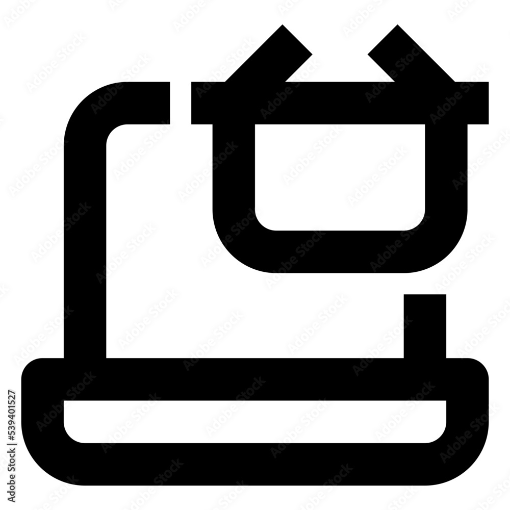 Icon Online Shopping With Style Outline Icon Online Shopping With Style Outline