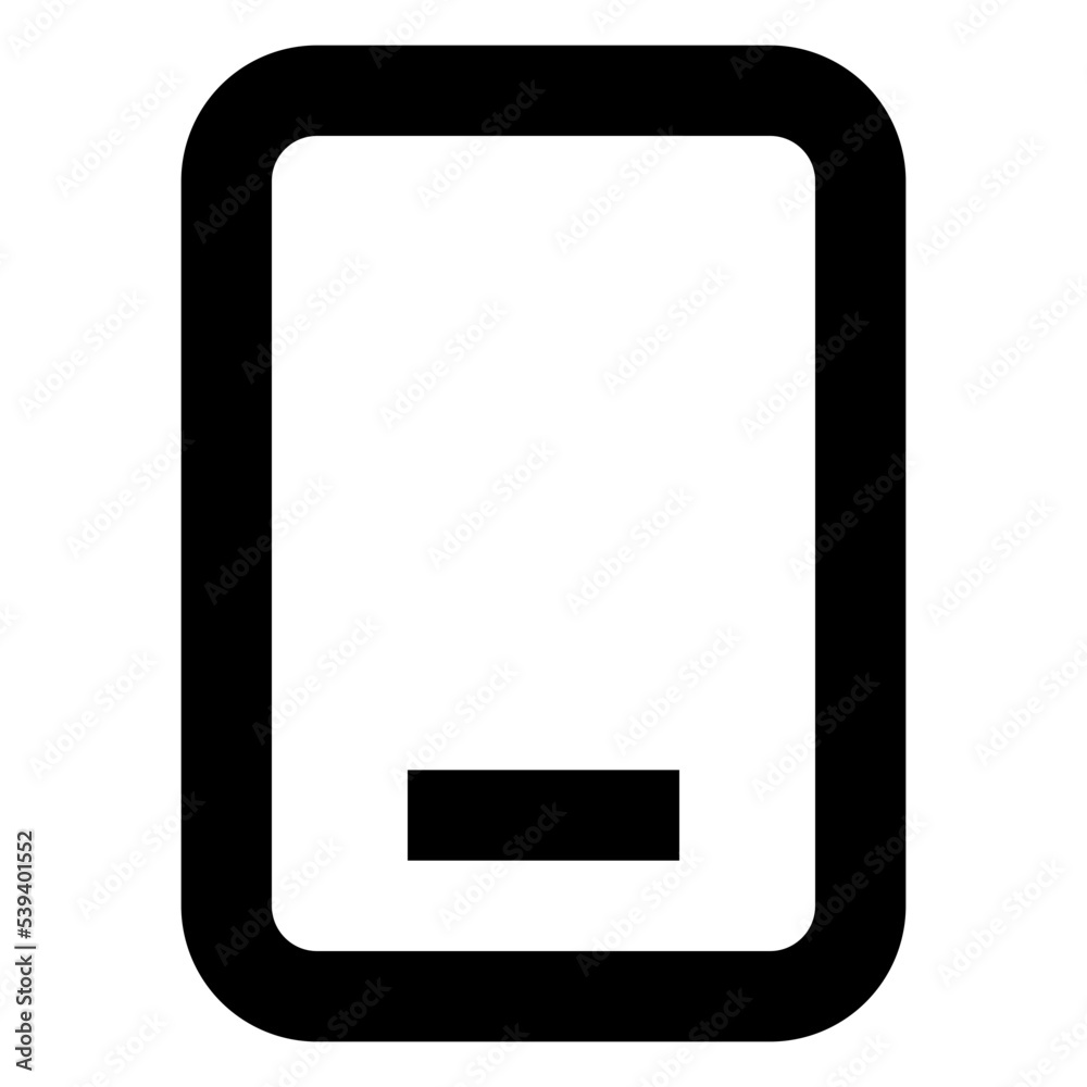 Icon Ipad With Style Outline