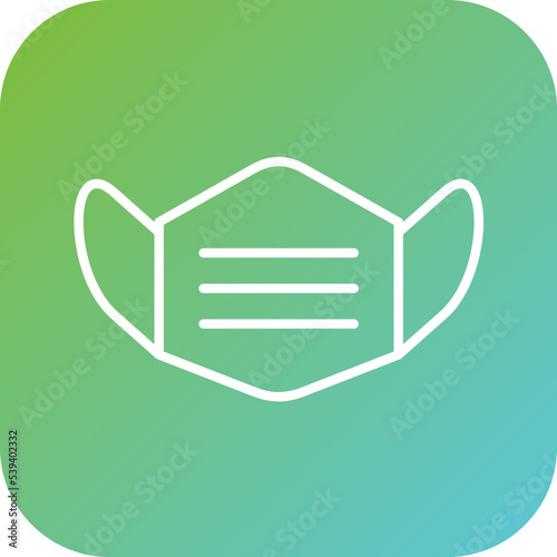 Face Mask Icon Style