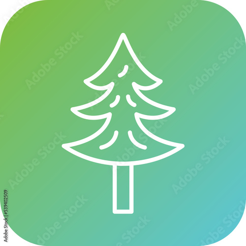 Pine Tree Icon Style