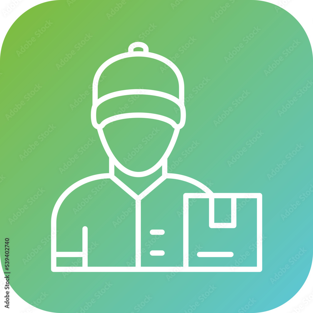 Courier Delivery Icon Style