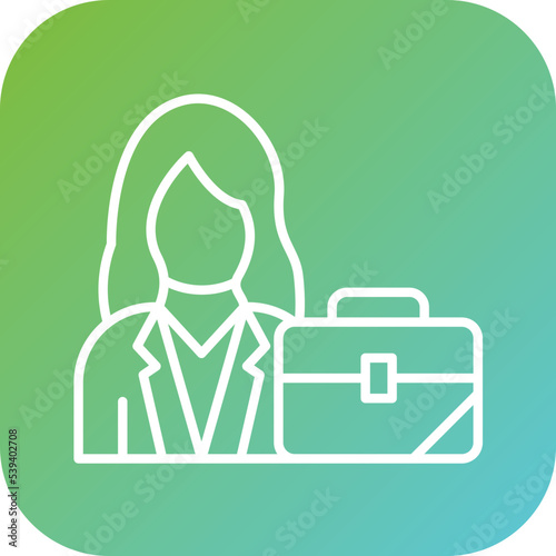 Businesswoman Icon Style