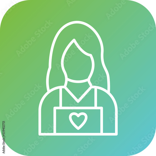 Child Caretaker Icon Style