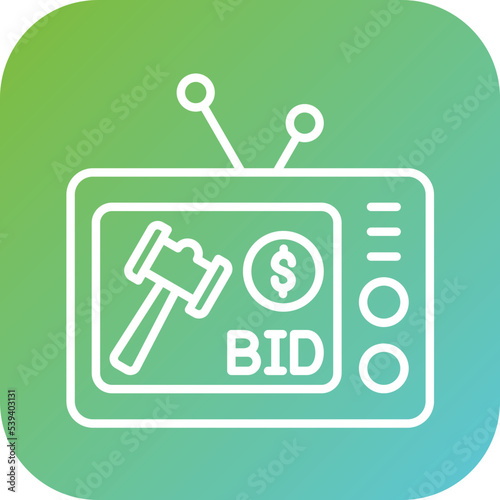 Live Bidding Icon Style