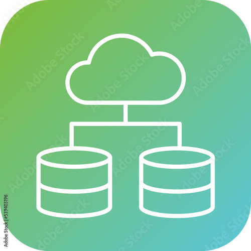 Cloud Storage Icon Style