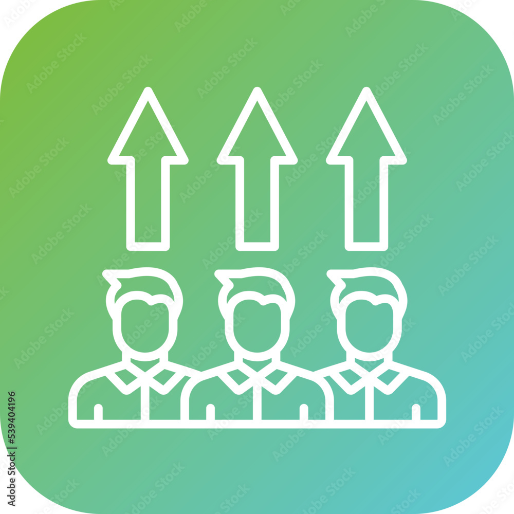 Fototapeta premium Human Resources Icon Style