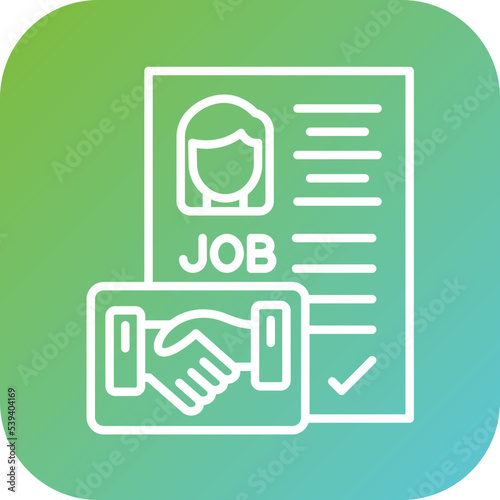 Employment Contract Icon Style