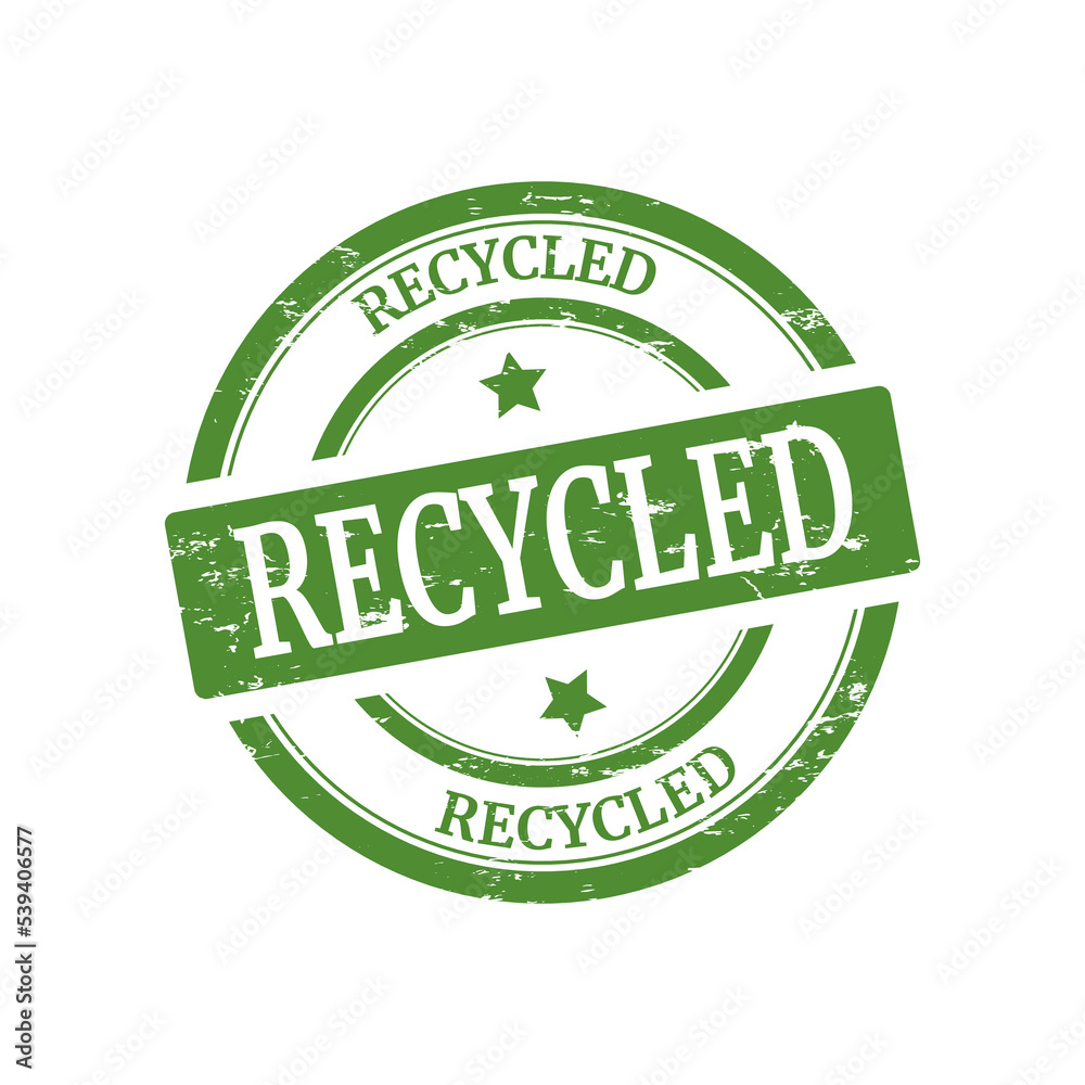 illustration of recycled green stamp icon concept illustration of recycled green stamp icon concept
