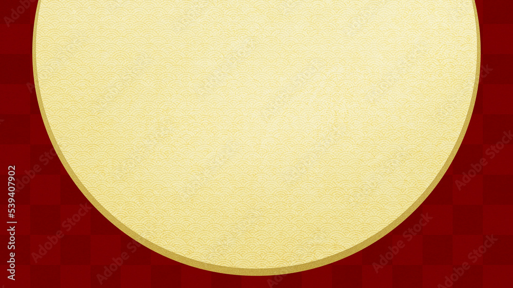 Oriental background material that combines traditional patterns and circles Oriental background material that combines traditional patterns and circles
