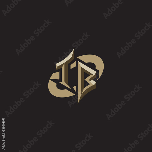 TB initials concept logo professional design esport gaming
