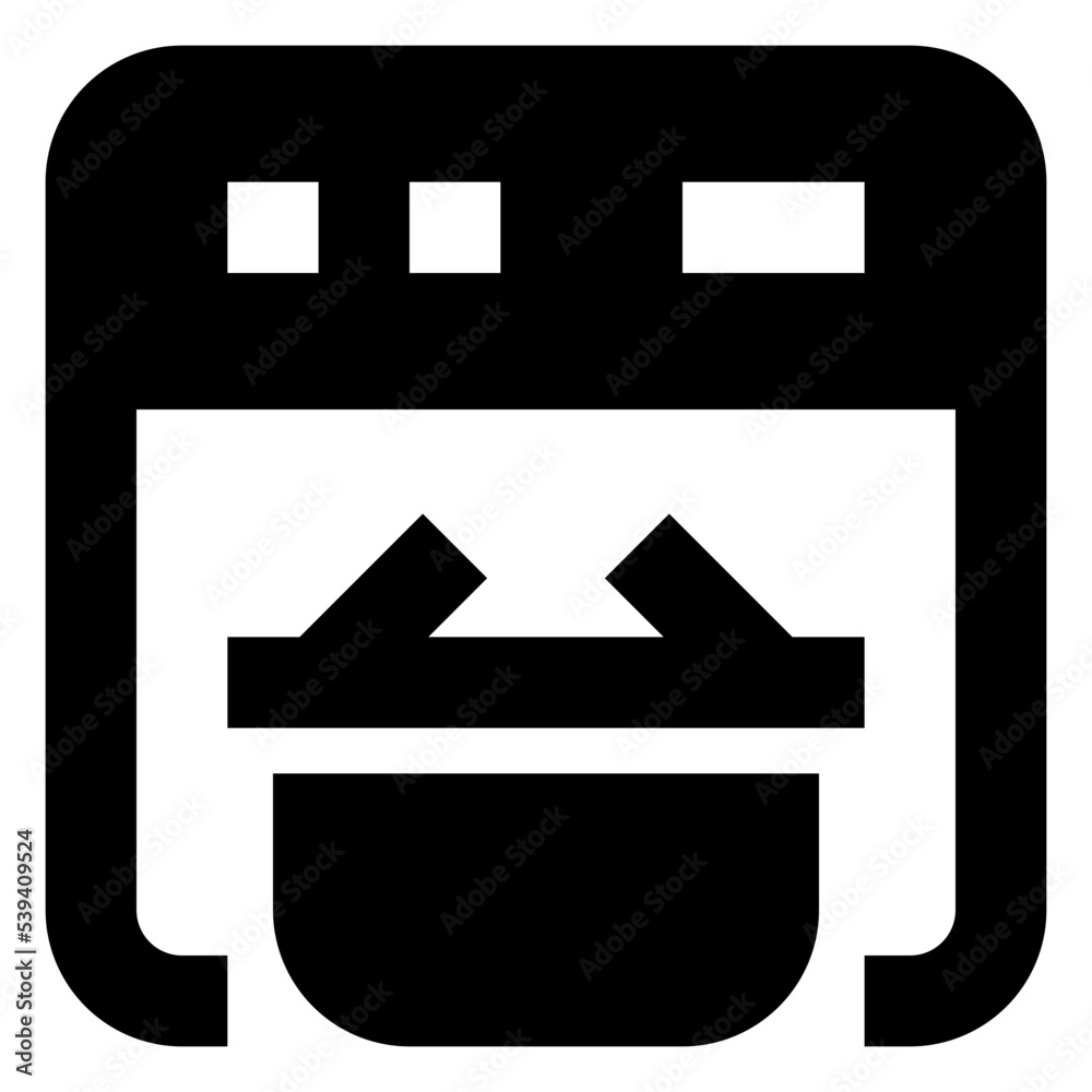 Icon Online Shop With Style Glyph Icon Online Shop With Style Glyph