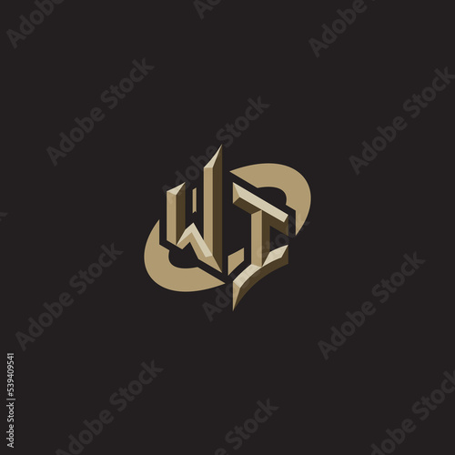 WI initials concept logo professional design esport gaming