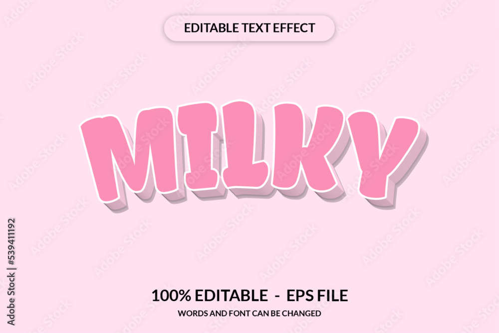 Editable text effect words and font can be changed Editable text effect words and font can be changed