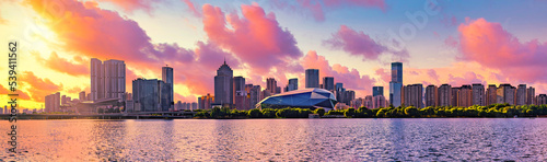 Panoramic view of the city horizon in Shenyang, China