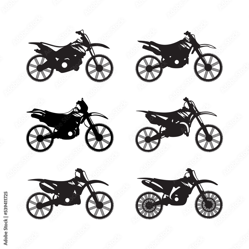 Naklejka premium Motorcycle Icon Logo Template Vector Illustration