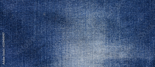 Blue jeans fabric background, high resolution denim texture.