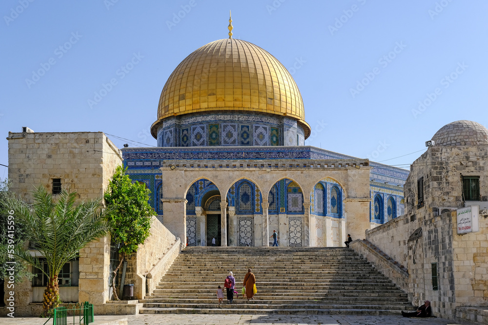 Jerusalem, Israel - October 17, 2022: The Temple Mount in Jerusalem Old City