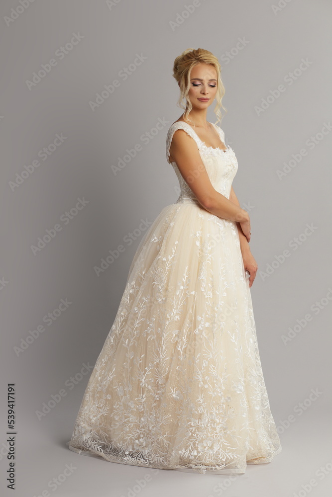 Bridal portrait young woman