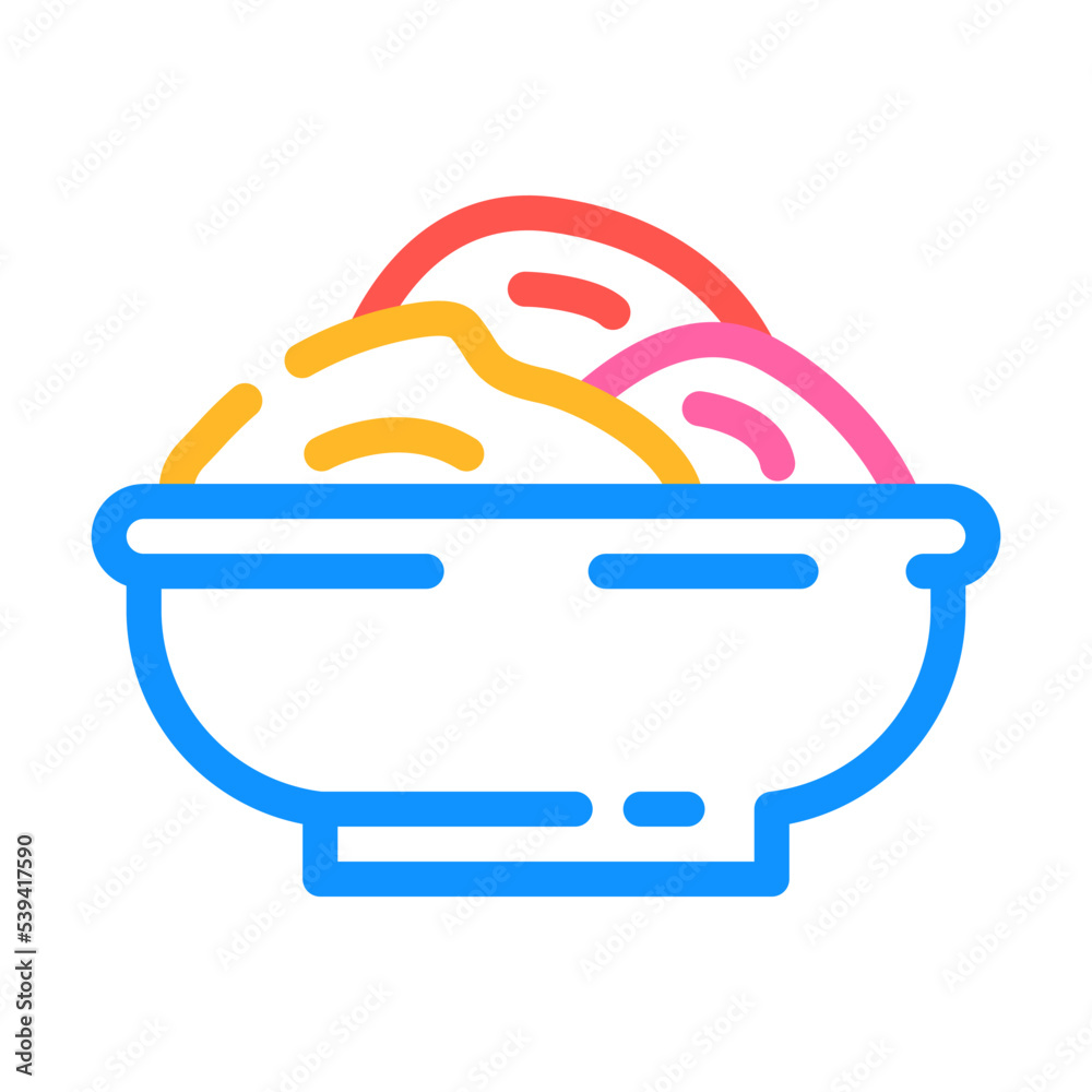 Fototapeta premium massage salt color icon vector. massage salt sign. isolated symbol illustration