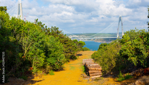 Yavuz Sultan Selim Bridge. Istanbul Bosporus view. photo