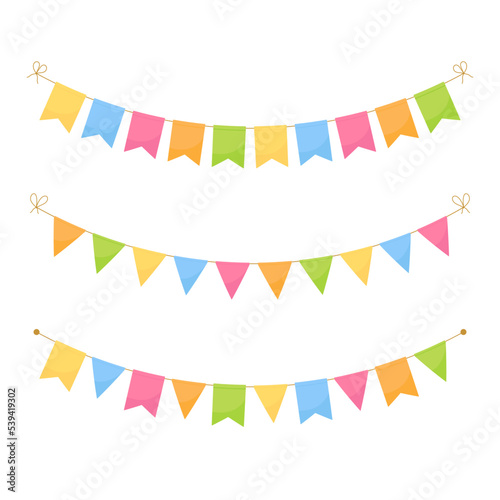 Garland flags for party, carnival or festival.