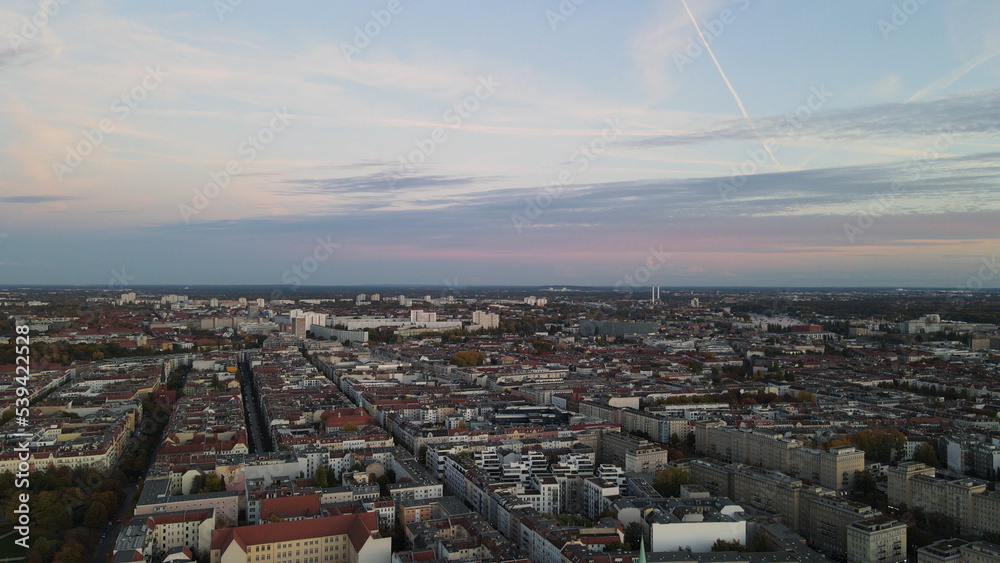 Aerial view of Berlin Streets