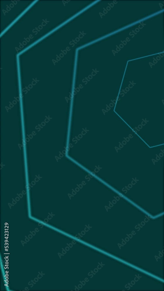 Digital neon polygon geometric shapes pattern background of dark blue colors. Vertical 4K futuristic sparkling animation that moves forward. Technology and cyber concept. Digital neon polygon geometric shapes pattern background of dark blue colors. Vertical 4K futuristic sparkling animation that moves forward. Technology and cyber concept.