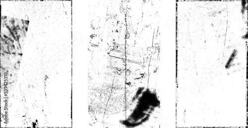 Social media covers with tiny roughen border frames. . grunge style . Post frame stories templates.  Layout for promotion .Media banner .Vector