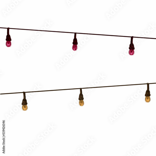 christmas card with birds garlands,colored light bulbs for garlands,christmas garlands,christmas garlands, festive, festive accessories,decorations,light