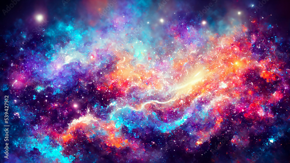 Abstract colorful galaxy background Stock Illustration Adobe Stock