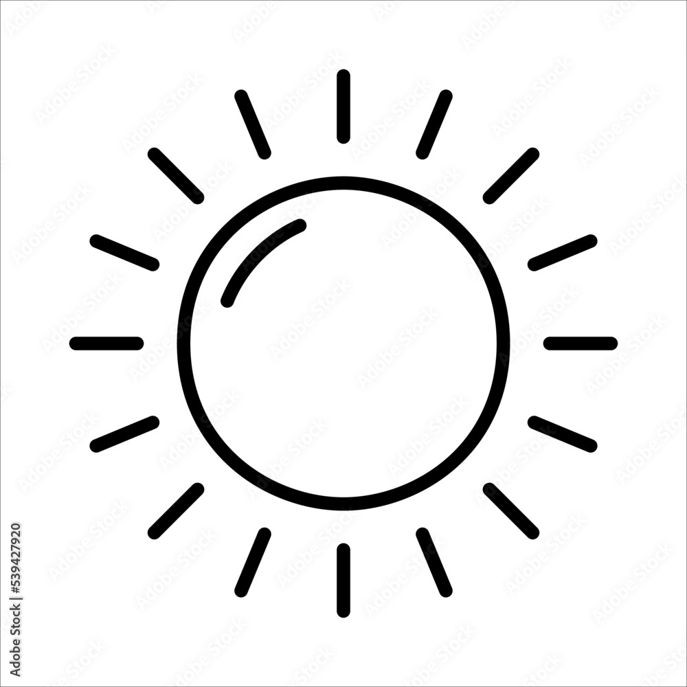 Sun Icon Logo Design Vector Template Illustration Sign And Symbol Pixels Perfect Sun Icon Logo Design Vector Template Illustration Sign And Symbol Pixels Perfect