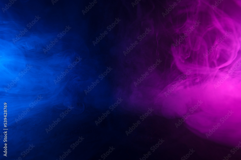 Colorful clouds of smoke in neon light abstract background Colorful clouds of smoke in neon light abstract background