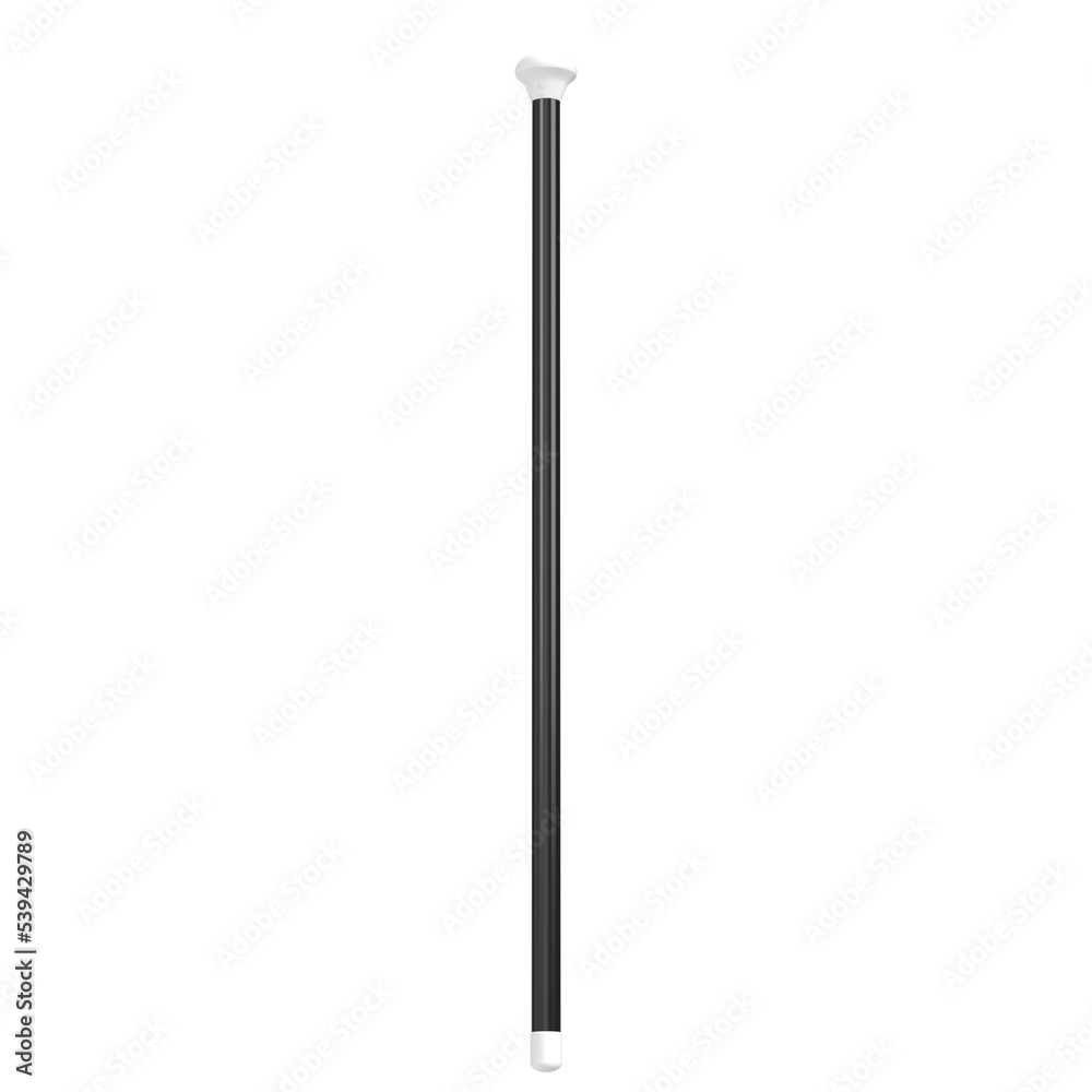 3d rendering illustration of a cabaret dance cane stick 3d rendering illustration of a cabaret dance cane stick