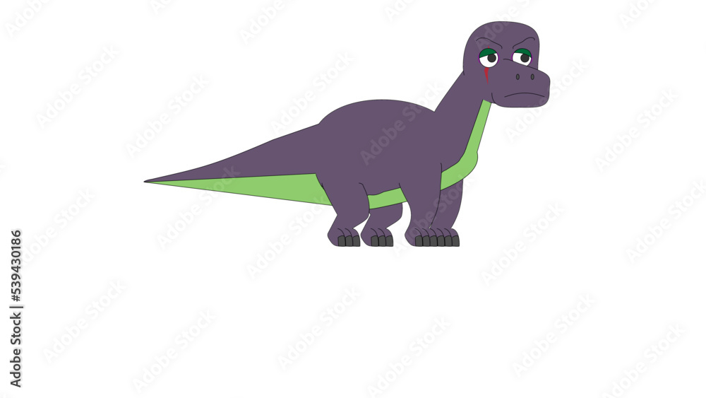 Fototapeta premium Dinosaur Sauropod Puppet for Character Animator